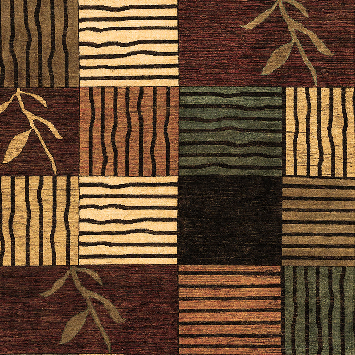 Abstract Brown Modern Rug, abs4220brn