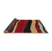 Sideview of Abstract Orange Brown Modern Rug, abs4221