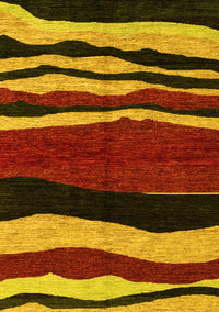 Abstract Yellow Modern Rug, abs4221yw