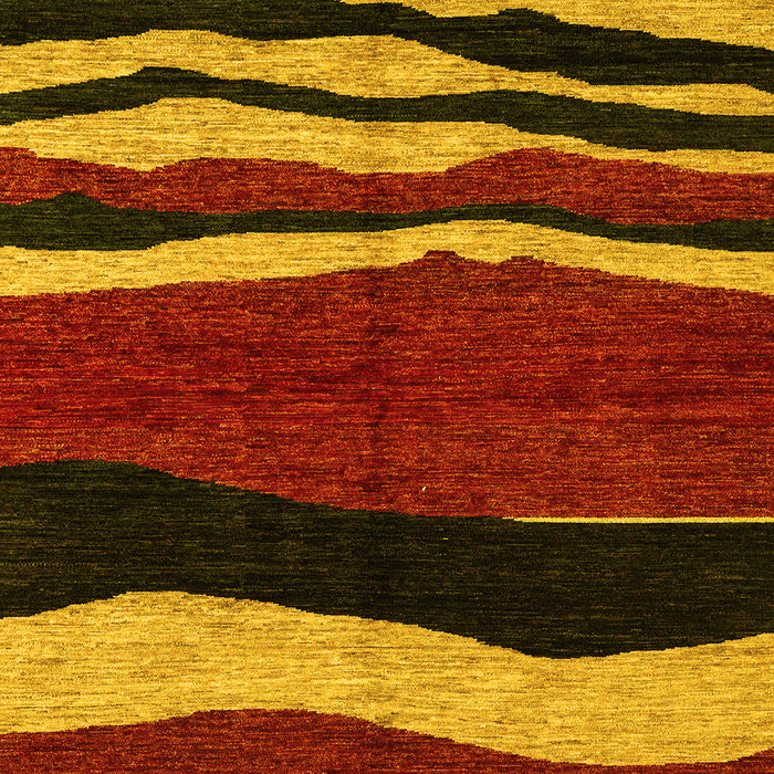 Abstract Yellow Modern Rug, abs4221yw