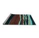 Sideview of Machine Washable Abstract Light Blue Modern Rug, wshabs4221lblu