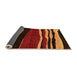 Sideview of Abstract Orange Modern Rug, abs4221org