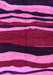 Machine Washable Abstract Pink Modern Rug, wshabs4221pnk