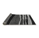 Sideview of Abstract Gray Modern Rug, abs4221gry