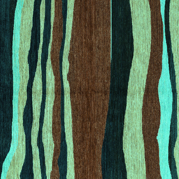 Square Abstract Turquoise Modern Rug, abs4221turq
