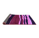 Sideview of Abstract Purple Modern Rug, abs4221pur