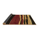 Sideview of Abstract Brown Modern Rug, abs4221brn