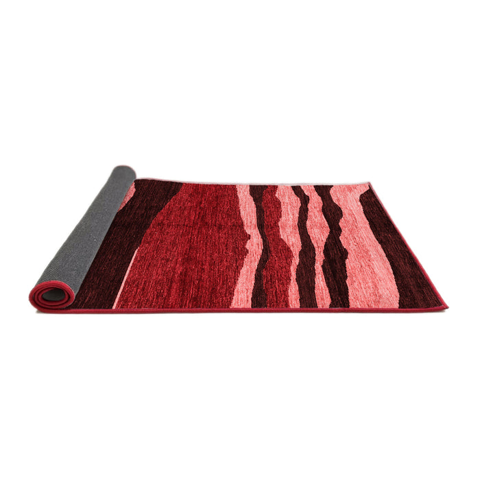 Abstract Red Modern Area Rugs