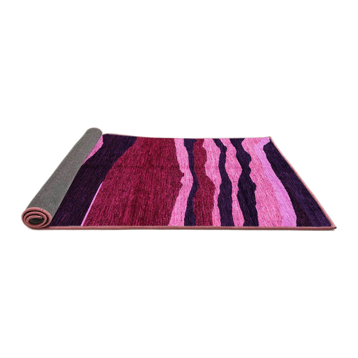Sideview of Abstract Pink Modern Rug, abs4221pnk