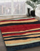 Machine Washable Abstract Orange Brown Rug in a Family Room, wshabs4221