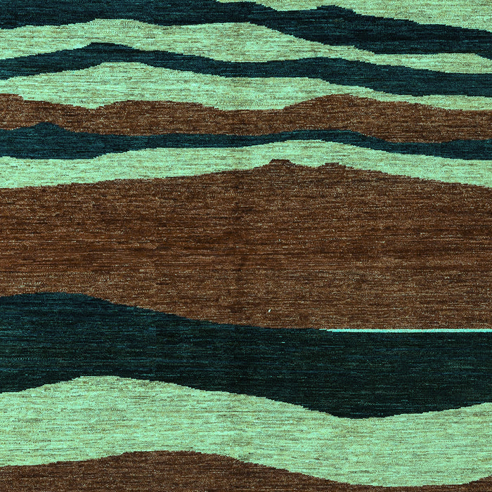 Abstract Turquoise Modern Rug, abs4221turq