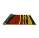 Sideview of Abstract Yellow Modern Rug, abs4221yw