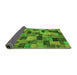 Sideview of Abstract Green Modern Rug, abs4222grn