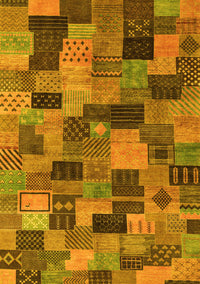 Abstract Yellow Modern Rug, abs4222yw