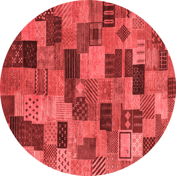 Machine Washable Abstract Red Modern Rug, wshabs4222red