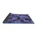 Sideview of Abstract Blue Modern Rug, abs4222blu