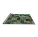 Sideview of Machine Washable Abstract Light Blue Modern Rug, wshabs4222lblu