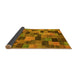 Sideview of Abstract Yellow Modern Rug, abs4222yw