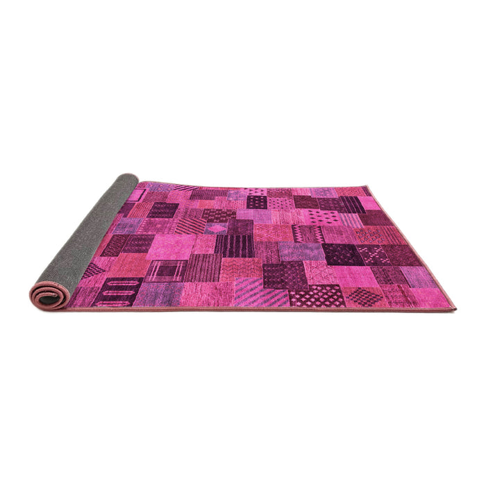Sideview of Abstract Pink Modern Rug, abs4222pnk