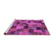 Sideview of Machine Washable Abstract Purple Modern Area Rugs, wshabs4222pur