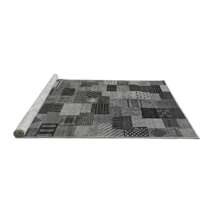 Sideview of Machine Washable Abstract Gray Modern Rug, wshabs4222gry