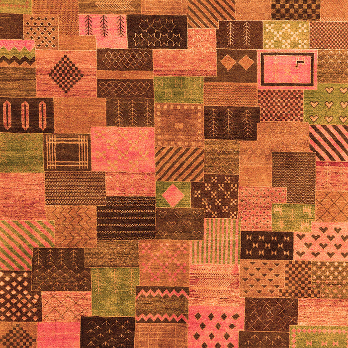 Abstract Orange Modern Rug, abs4222org