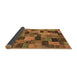 Sideview of Abstract Brown Modern Rug, abs4222brn