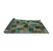 Sideview of Abstract Light Blue Modern Rug, abs4222lblu