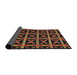 Sideview of Abstract Red Modern Rug, abs4223