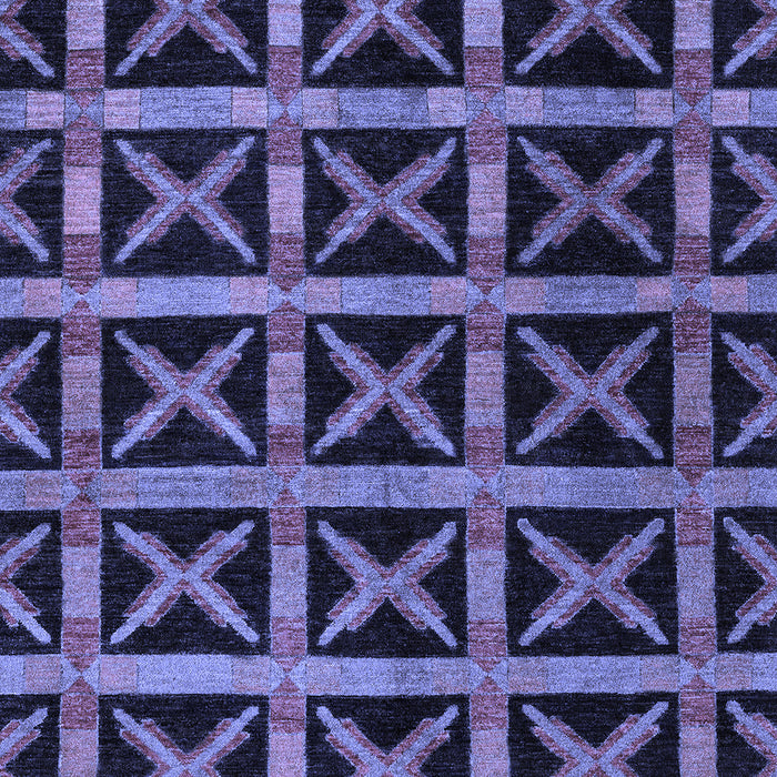 Abstract Blue Modern Rug, abs4223blu