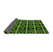 Sideview of Abstract Green Modern Rug, abs4223grn