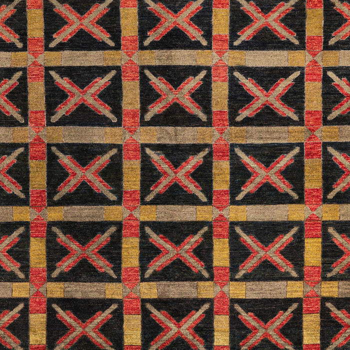 Abstract Red Modern Rug, abs4223