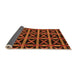 Sideview of Abstract Orange Modern Rug, abs4223org