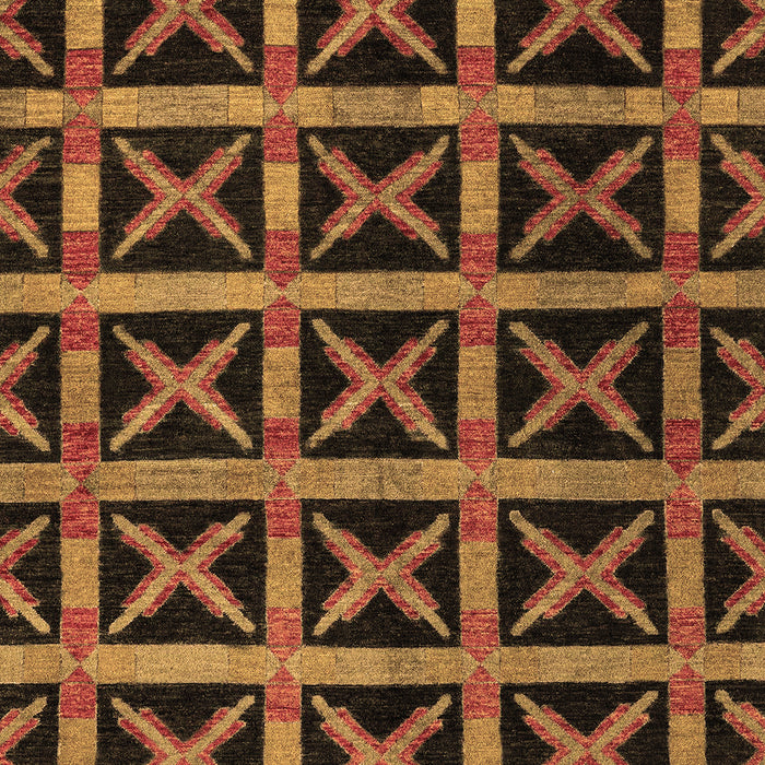 Abstract Brown Modern Rug, abs4223brn