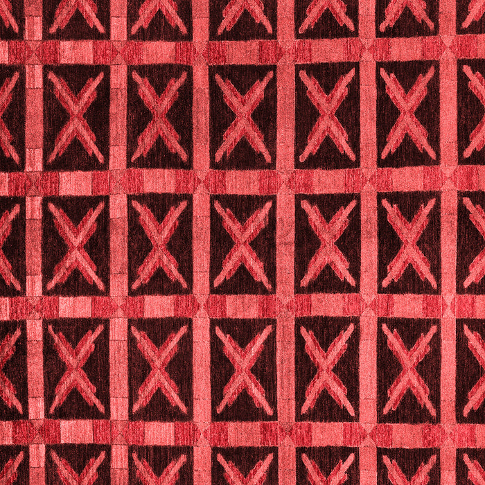 Machine Washable Abstract Red Modern Rug, wshabs4223red