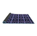 Sideview of Abstract Blue Modern Rug, abs4223blu