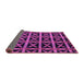 Sideview of Abstract Purple Modern Rug, abs4223pur