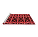 Modern Red Washable Rugs