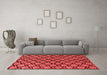 Modern Red Washable Rugs