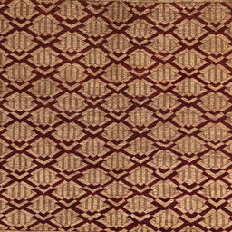 Square Machine Washable Abstract Saffron Red Rug, wshabs4224