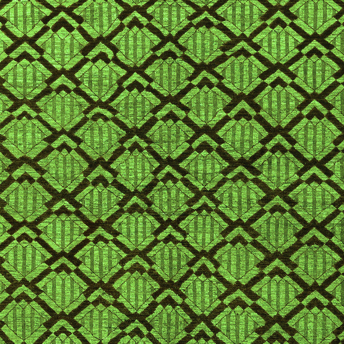 Machine Washable Abstract Green Modern Area Rugs, wshabs4224grn