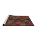 Sideview of Machine Washable Abstract Coffee Brown Rug, wshabs4225