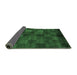 Sideview of Checkered Emerald Green Modern Rug, abs4225emgrn