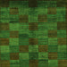 Square Checkered Green Modern Rug, abs4225grn