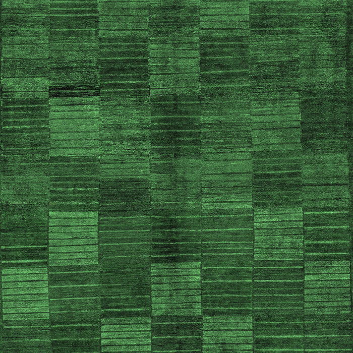 Machine Washable Checkered Emerald Green Modern Area Rugs, wshabs4225emgrn