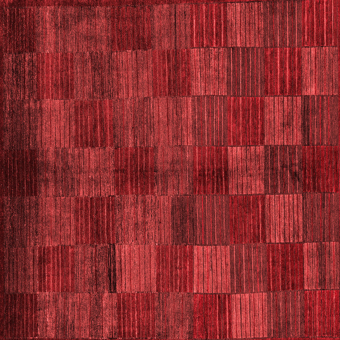 Checkered Red Modern Rug, abs4225red