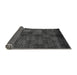 Sideview of Checkered Gray Modern Rug, abs4225gry