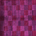 Square Checkered Pink Modern Rug, abs4225pnk