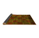 Sideview of Checkered Yellow Modern Rug, abs4225yw