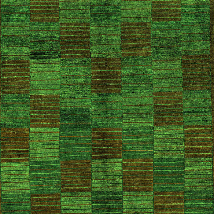 Machine Washable Checkered Green Modern Area Rugs, wshabs4225grn